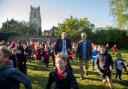 MP James Cartlidge joins Daily Mile at St Gregory's in Sudbury