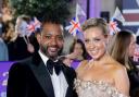 JB Gill and Amy Dowden attend the Pride of Britain Awards (Ian West/PA)