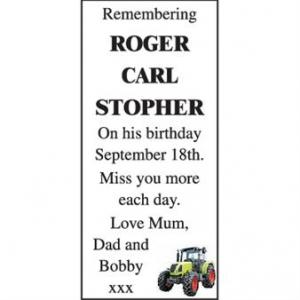 ROGER CARL STOPHER