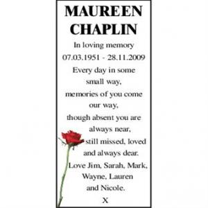 MAUREEN CHAPLIN