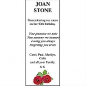 JOAN STONE