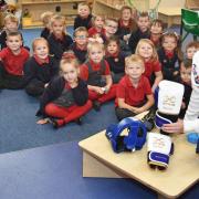 Charley Davison at Red Oak Primary School in Lowestoft.