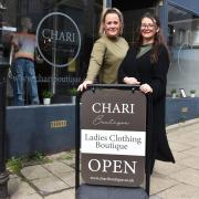 Nicky Frosdick and Hollie Elliston ahead of the re-opening of Chari Boutique on the High Street in Lowestoft.