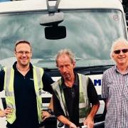 Alan Rackham, middle, with his nephew Michael (left), general manager at E.R. and R.T. Rackham Ltd and his brother David, managing director of E.R. and R.T. Rackham Ltd