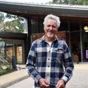 Griff Rhys Jones at East Anglia's Children Hospice Treehouse in Ipswich