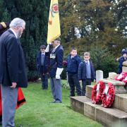 The Armistice Service at the Old Cemetery in Ipswich