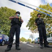 Emergency services at the scene in Leigh-on-Sea where Conservative MP Sir David Amess died