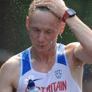 Callum Wilkinson, pictured here in 2017, finished an excellent 10th in the Tokyo Olympics 20k race walk