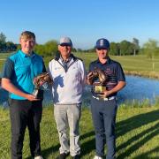 Fraser Johnson and Teddy Hall with Colin Aldous