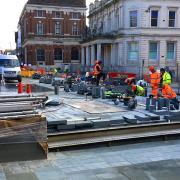 Progress on the Cornhill as it nears completion  Picture: ARCHANT