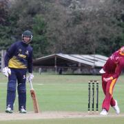 Matt Hunn bowling for Suffolk in Minor Counties cricket. Picture: NICK GARNHAM