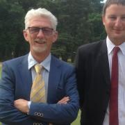 Andrew Robinson (right) with his amateur partner James Smith who won the  PGA Lombard qualifier at Thetford. Photograph: CONTRIBUTED