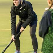 Kate Richardson-Walsh coaching youngters at Framlingham College. Picture: PAVEL KRICKA