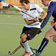 Harleston's Tim Whiteman in action against Ipswich. Picture: PAT LEATE