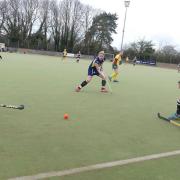 Lizzy Wheelhouse, right, defends the line against Norwich as Chloe Williams watches on. Picture: CONTRIBUTED