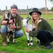 Mike Keen and Lucy Hutchings at Cedarwood Homestead