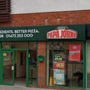 Felixstowe town centre Papa Johns closes just two years after opening.