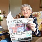 Joan Kersey from Tattingstone still reads the EADT every day.
