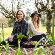 From left, Kate Cotterill and Lucy Hutchings of She Grows Veg