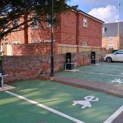 The new charging bays in Hadleigh High Street