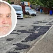 Cllr David Smith has hit out at pothole repairs on Clarendon Road