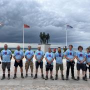 The Suffolk team reached the British memorial