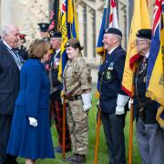 The British Legion carried standards from all its branches across the county