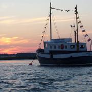 The Lady Florence is a familiar sight on the river Alde and Ore and is now celebrating her 80th birthday