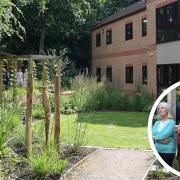 A new therapy garden has opened at Wedgewood House in Bury St Edmunds