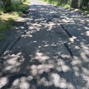 A large pothole in Foxearth has sparked anger among residents