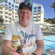 Mark Murphy enjoying his holiday in Rhodes