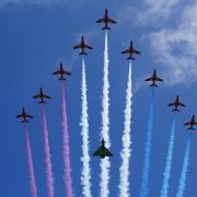 The Red Arrows could be seen over Suffolk today