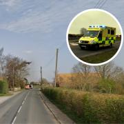 A man was taken to hospital following a crash on Saturday afternoon