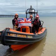 Felixstowe Coast Patrol's all-female crew at an Armed Forces Day event