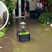 The latest flooding caused a deluge in his garden and home