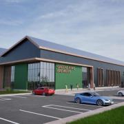 The new proposed Greene King brewery in Bury St Edmunds