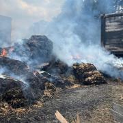 A huge fire broke out in Stoke-by-Nayland on Wednesday