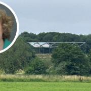 Cllr Laura Smith has hit out at a barn that is being built opposite Friar's Meadow in Sudbury