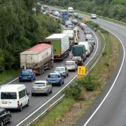 There will be temporary traffic lights and speed limits in the area (file image)