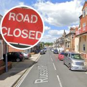 An emergency road closure has been issued in Felixstowe