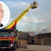 A councillor has said the fire at Mildenhall Stadium will be 'devastating' for the whole area