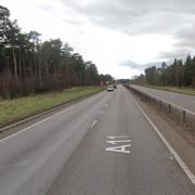 A lane has been closed on the A11 after a lorry has broken down