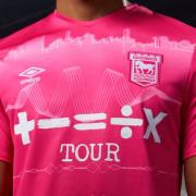 Ipswich Town have revealed a new Ed Sheeran-designed pink third kit