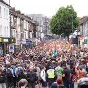 Anti-racist demonstrators flooded the streets of Walthamstow in a peaceful response to the threat of a far-right protest.