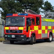 A fire broke out in a west Suffolk scrapyard