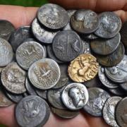 A hoard of coins found at Helmingham Hall are expected to sell for £75,000