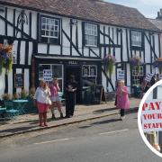 Around 30 people joined the protest group outside The Bell in Clare on Sunday