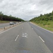 The A14 near Newmarket, where the crash happened