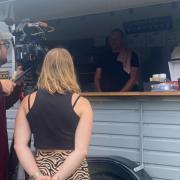 Filming for a popular BBC One show has taken place at a Suffolk mobile cafe.