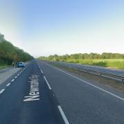 The A11 at Six Mile Bottom, where Porada was stopped